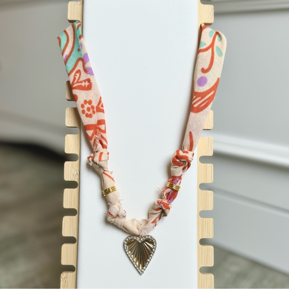 Bandana charm necklace